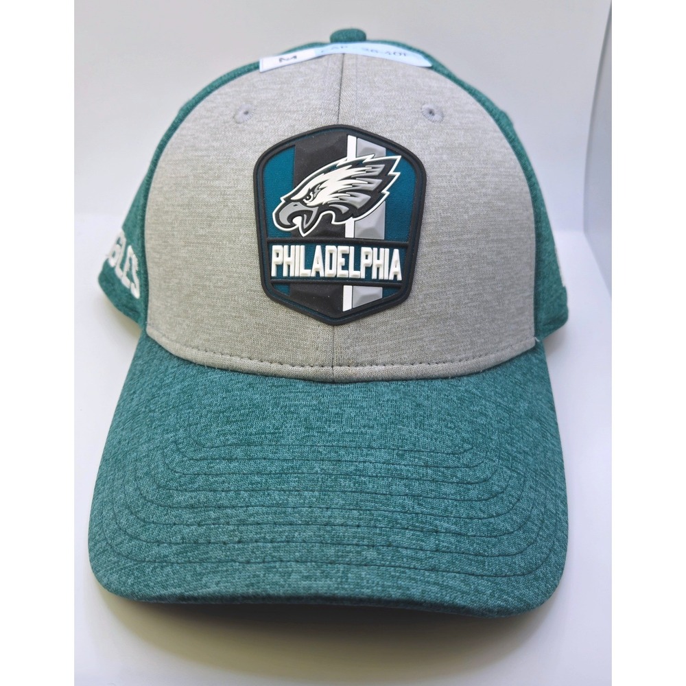 New Era Philadelphia Eagles 39THIRTY NFL Stretch Fit Hat Green Grey S/M
